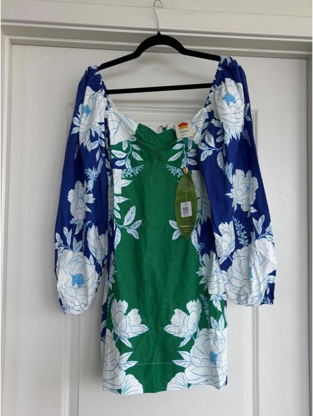 Farm Rio Women's Multi and Green Dress